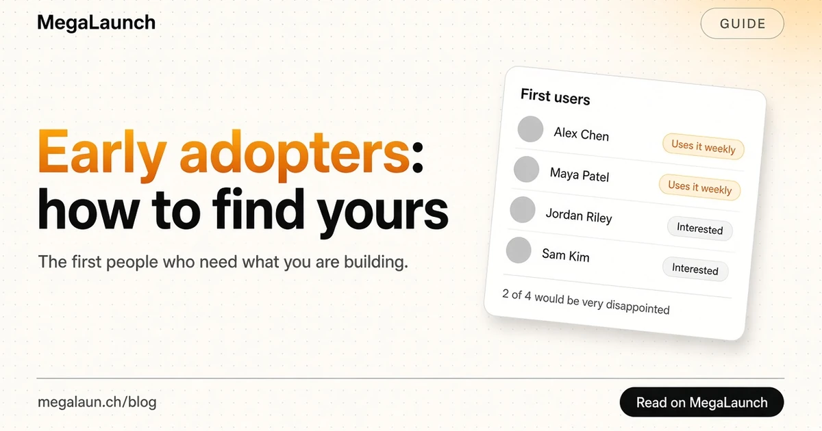 Blog cover showing a short list of early adopter profiles with status chips
