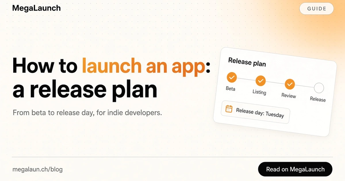 Blog cover: How to launch an app: a release plan