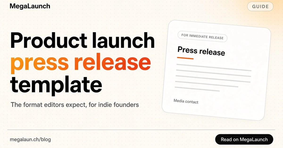 Blog cover: Product launch press release template